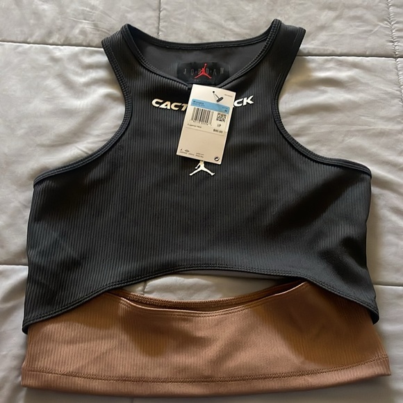 Travis Scott Cactus Jack x Jordan Women Tank Dark Smoke Grey, size Med Rare - Picture 8 of 8